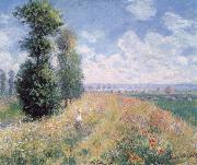 Claude Monet Poplars near Argenteuil oil painting reproduction